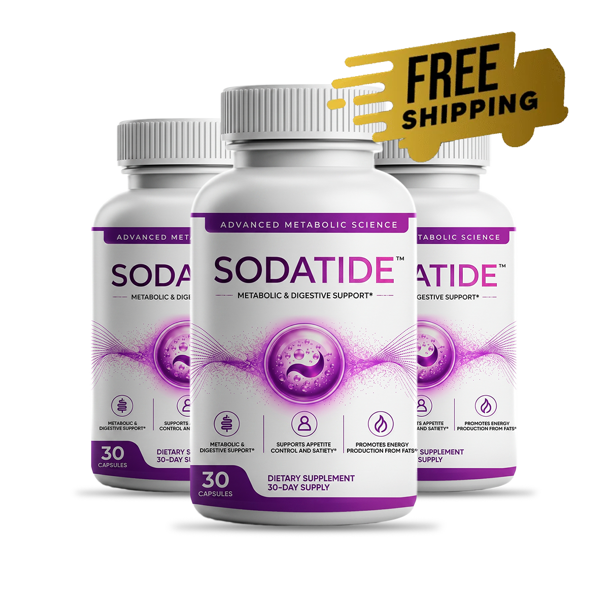 SodaTide three-bottle pack